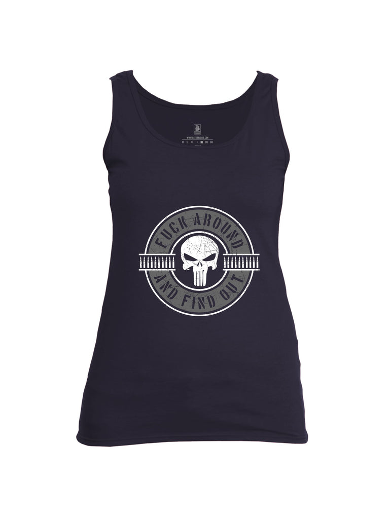 Battleraddle Faafo Punisher Grey Sleeves Women Cotton Cotton Tank Top