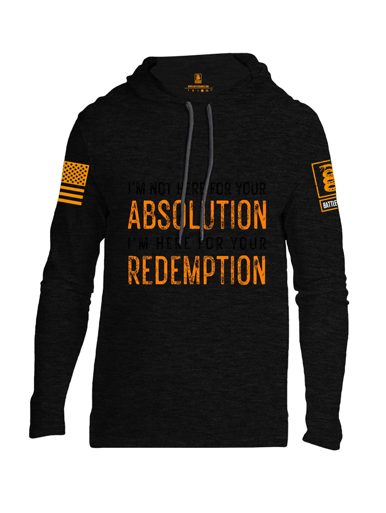 Battleraddle I'M Not Here For Your Absolution Orange Sleeves Men Cotton Thin Cotton Lightweight Hoodie