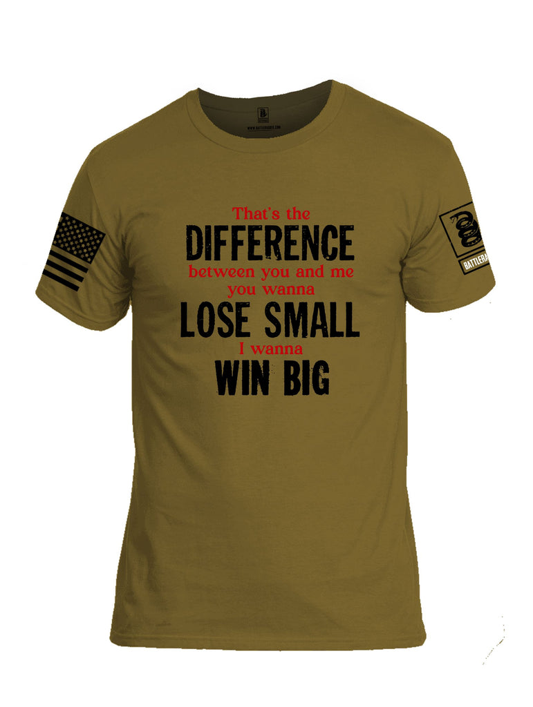 Battleraddle That'S The Difference Black Sleeves Men Cotton Crew Neck T-Shirt