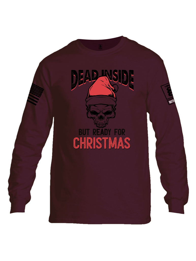 Battleraddle Dead Inside Black Sleeves Men Cotton Crew Neck Long Sleeve T Shirt