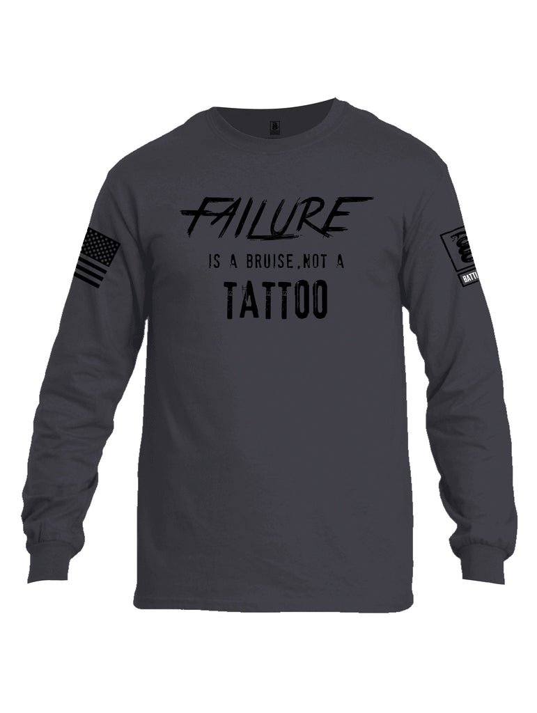 Battleraddle Failure Is A Bruise Black Sleeves Men Cotton Crew Neck Long Sleeve T Shirt