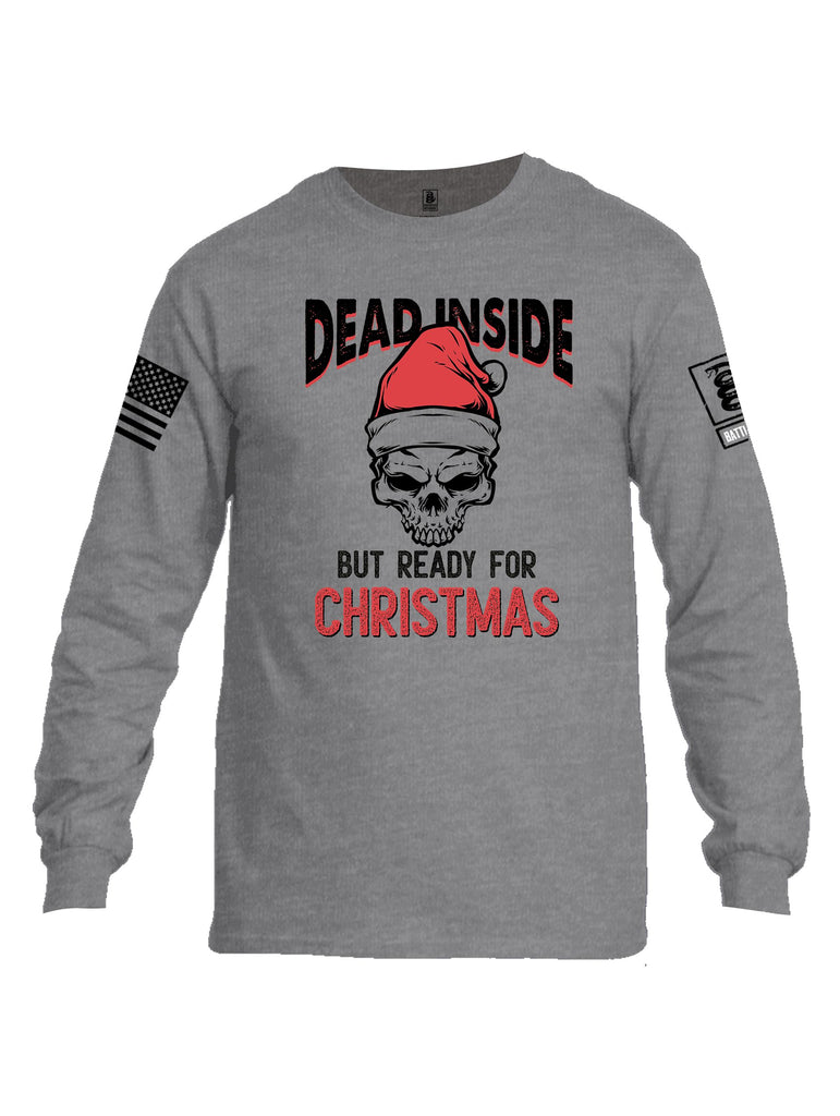 Battleraddle Dead Inside Black Sleeves Men Cotton Crew Neck Long Sleeve T Shirt