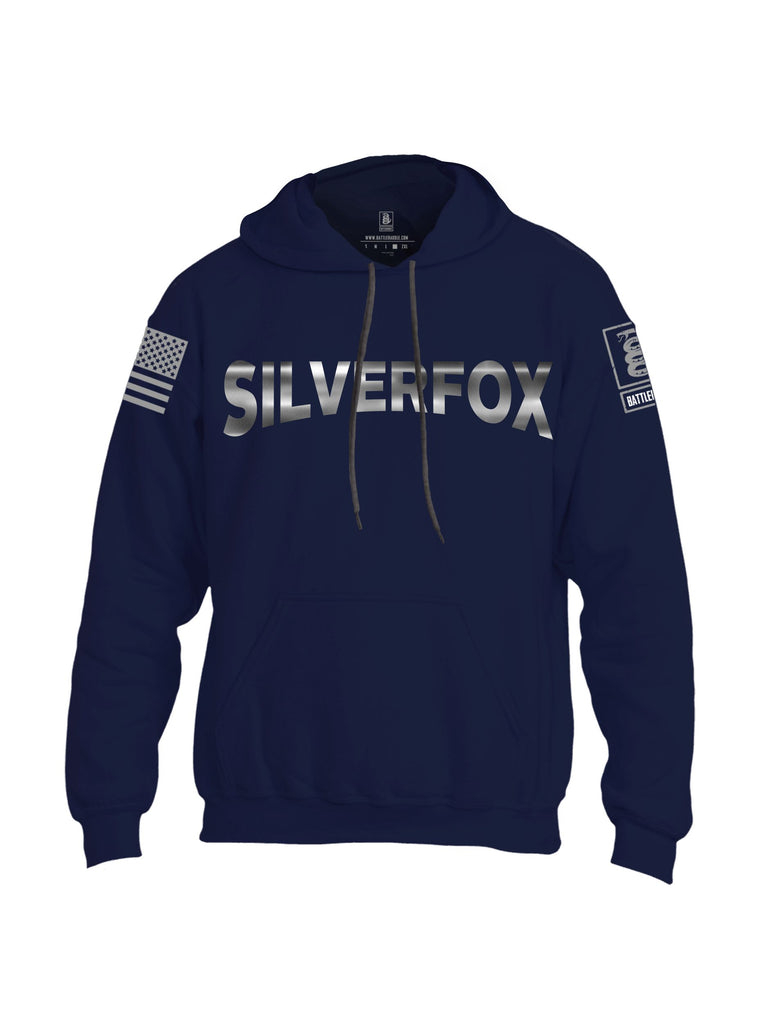 Battleraddle Silverfox  Grey Sleeves Uni Cotton Blended Hoodie With Pockets