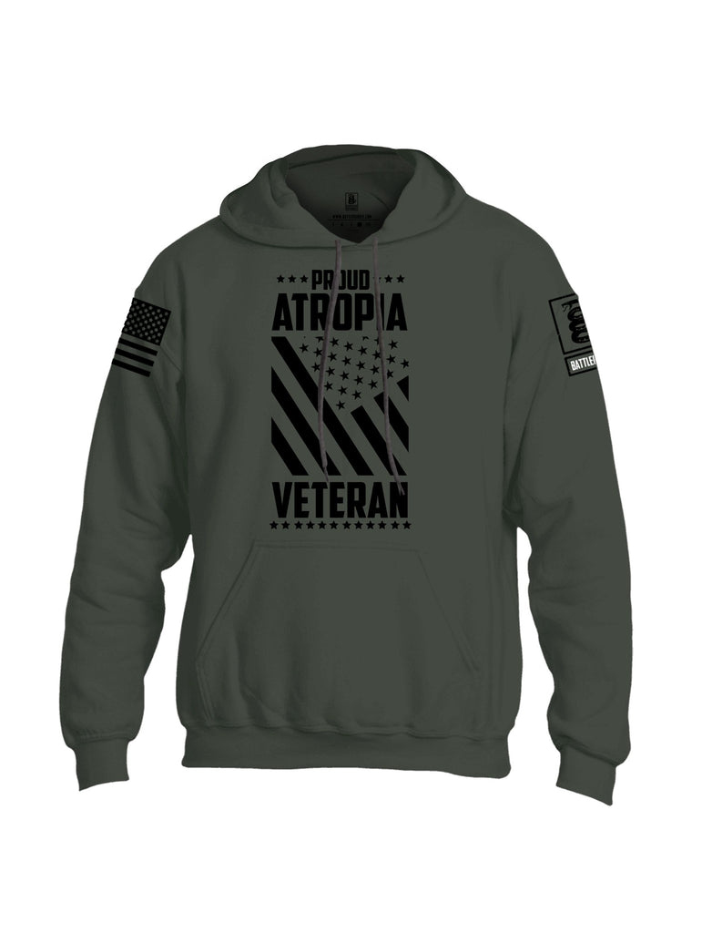 Battleraddle Proud Atropia Black  Black Sleeves Uni Cotton Blended Hoodie With Pockets