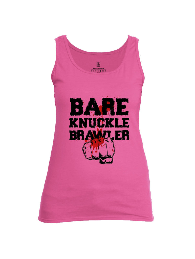 Battleraddle Bare Knuckle Brawler  Black Sleeves Women Cotton Cotton Tank Top