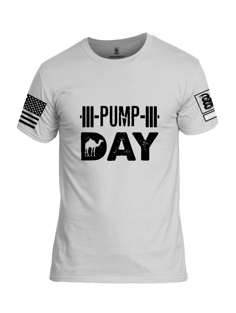 Battleraddle Pump Day  Black Sleeves Men Cotton Crew Neck T-Shirt