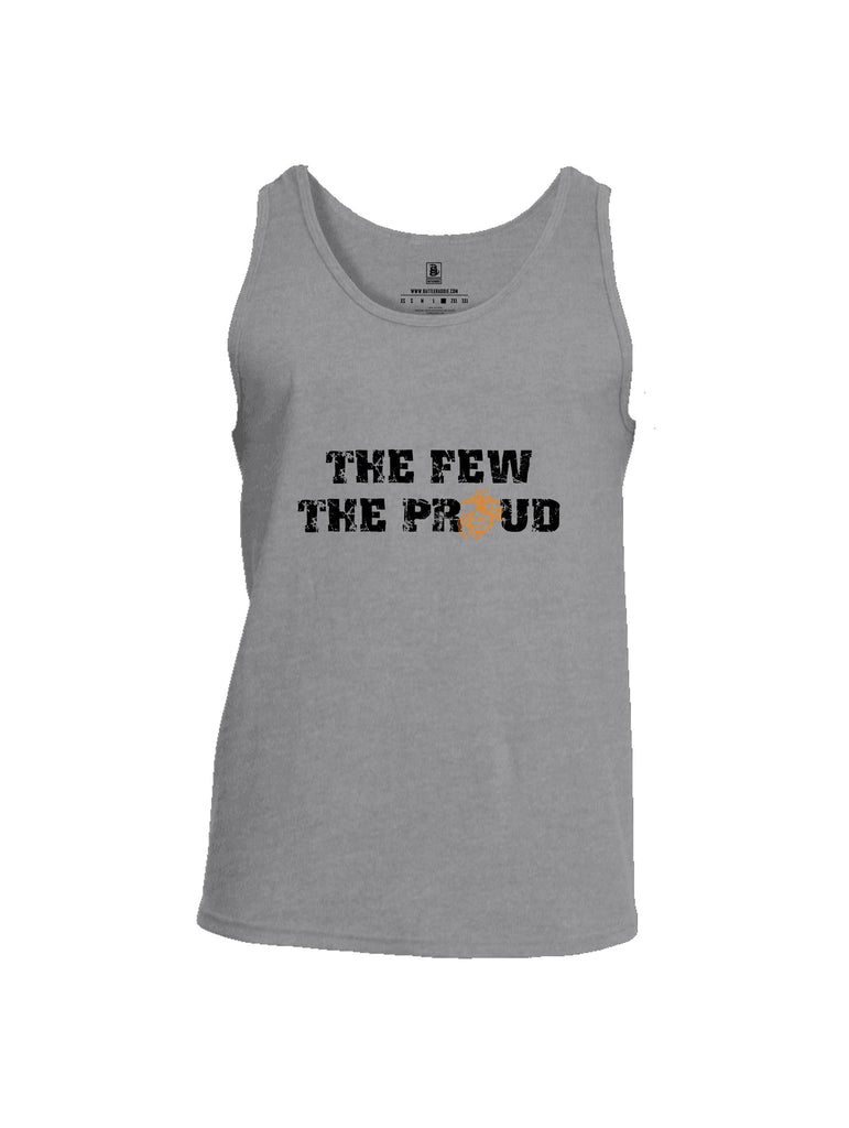 Battleraddle The Few The Proud  Black Sleeves Men Cotton Cotton Tank Top