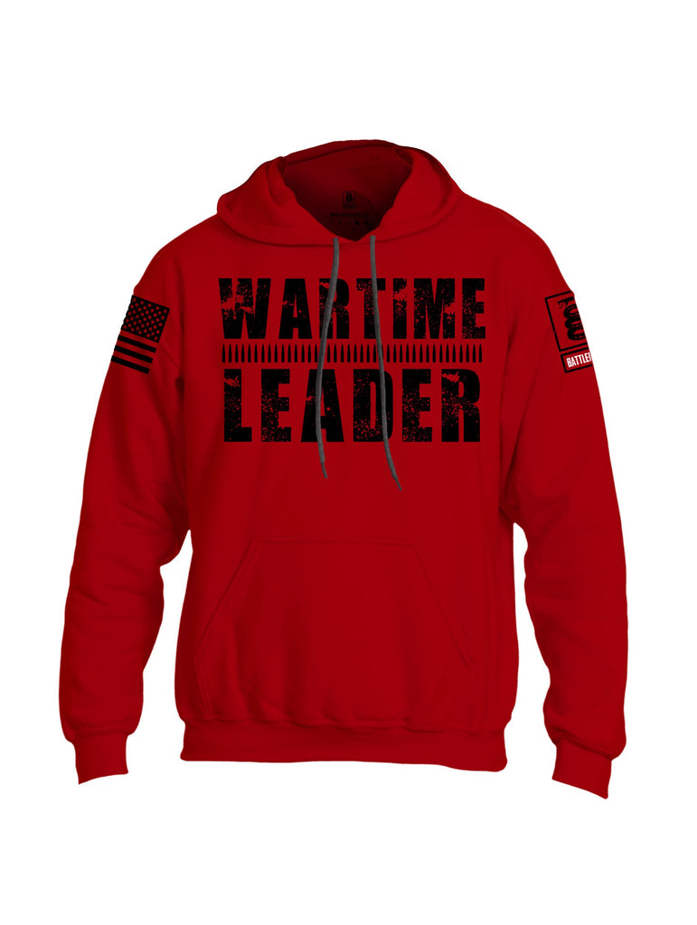 Battleraddle Wartime Leader  Black Sleeves Uni Cotton Blended Hoodie With Pockets