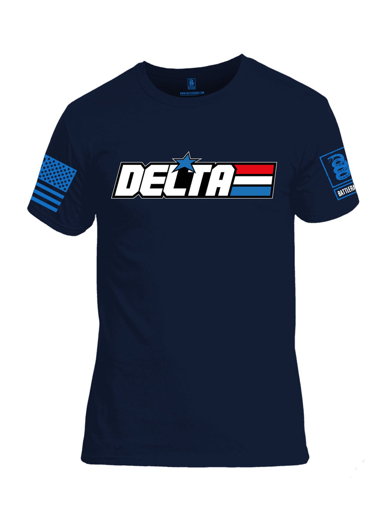 Battleraddle Delta Gi Joe Mid Blue Sleeves Men Cotton Crew Neck T-Shirt