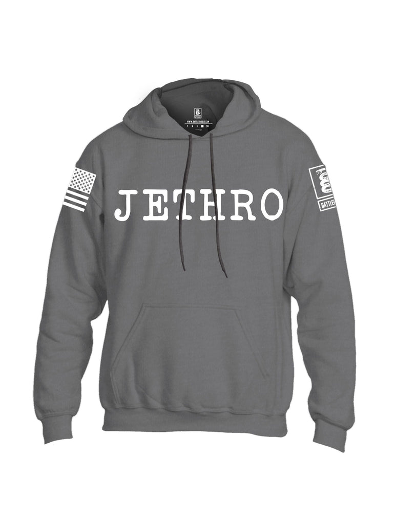 Battleraddle Jethro  White Sleeves Uni Cotton Blended Hoodie With Pockets