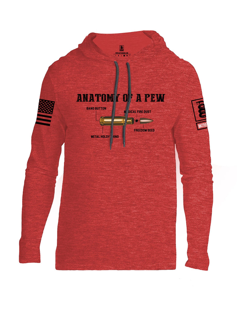 Battleraddle Anatomy Of A Pew Black Sleeves Men Cotton Thin Cotton Lightweight Hoodie