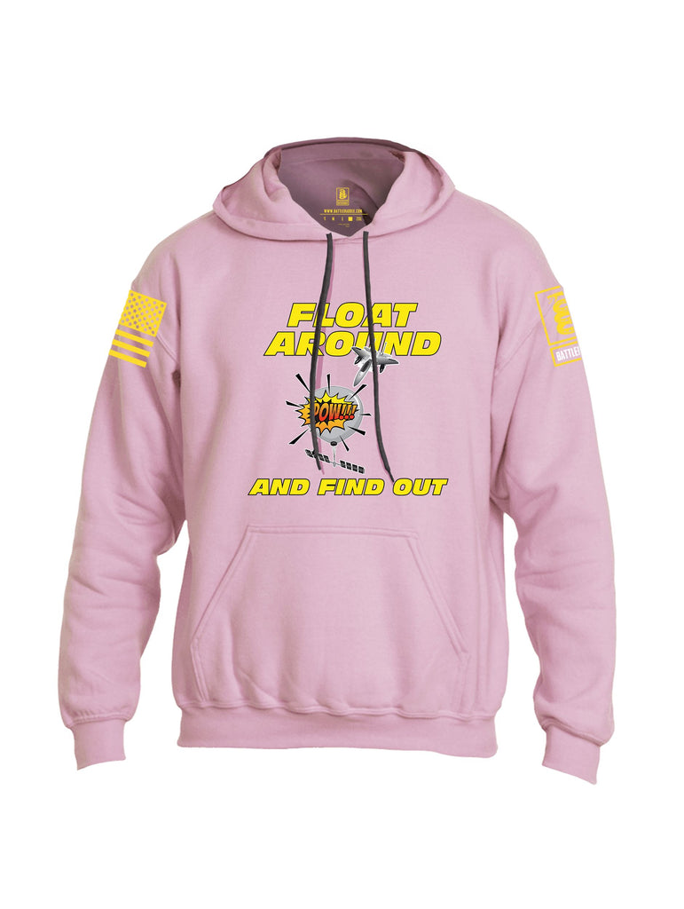 Battleraddle Float Around And Find Out Yellow Sleeves Uni Cotton Blended Hoodie With Pockets