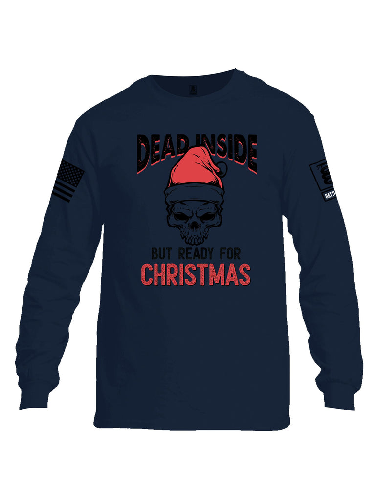 Battleraddle Dead Inside Black Sleeves Men Cotton Crew Neck Long Sleeve T Shirt