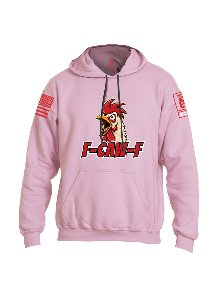 Battleraddle F Caw F Red Sleeves Uni Cotton Blended Hoodie With Pockets