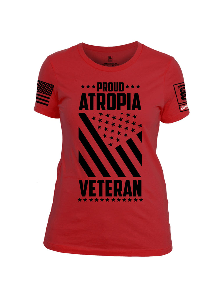 Battleraddle Proud Atropia Black  Black Sleeves Women Cotton Crew Neck T-Shirt