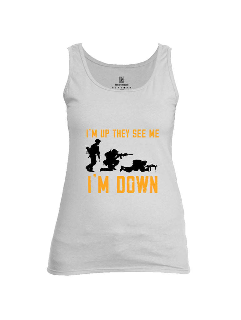 Battleraddle Im Up They See Me   Black Sleeves Women Cotton Cotton Tank Top