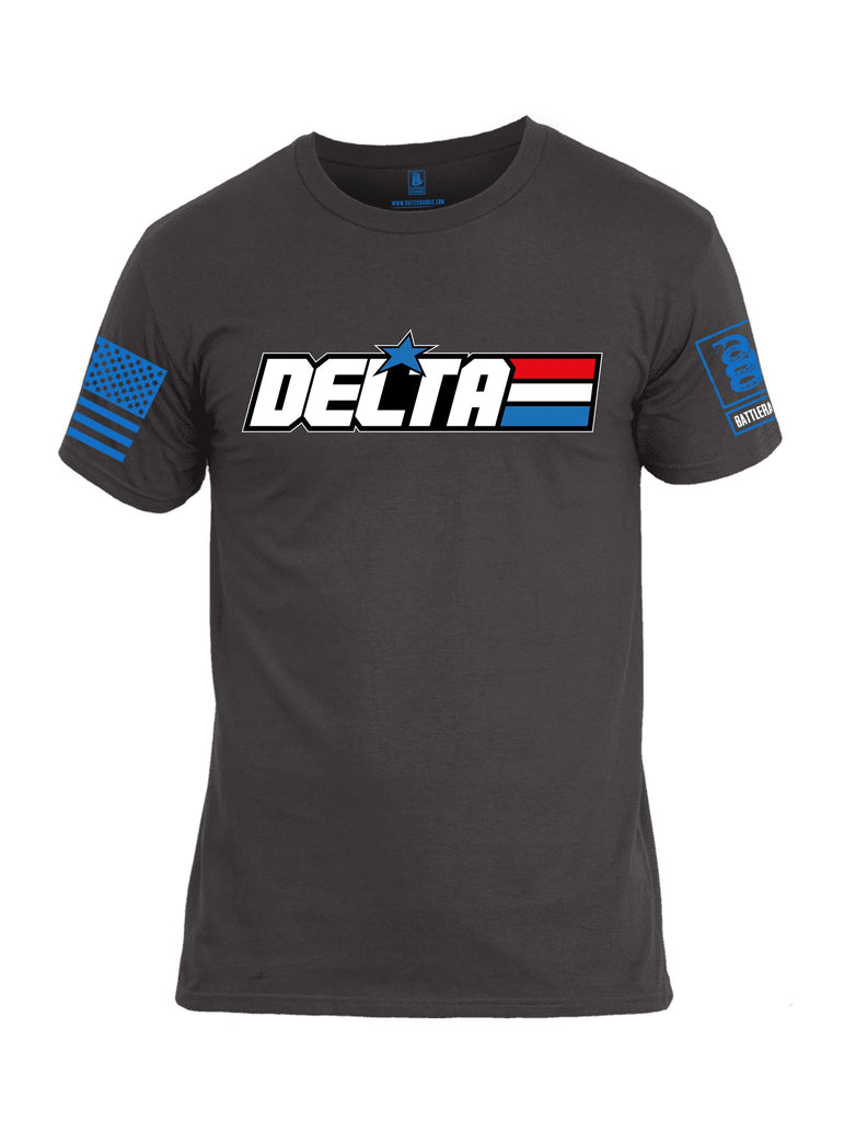 Battleraddle Delta Gi Joe Mid Blue Sleeves Men Cotton Crew Neck T-Shirt