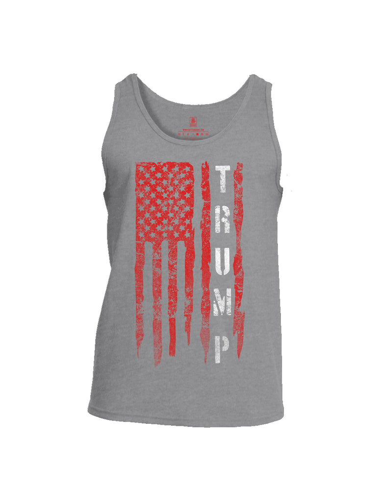 Battleraddle Trump Flag Red Sleeves Men Cotton Cotton Tank Top