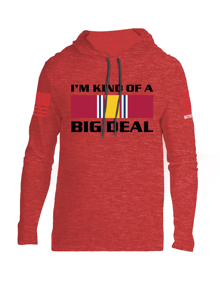 Battleraddle I'M Kind Of A Big Deal  Red Sleeves Men Cotton Thin Cotton Lightweight Hoodie