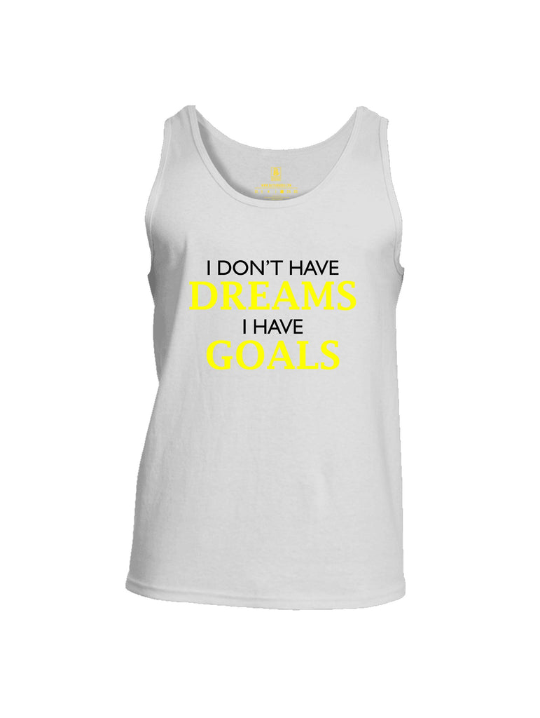 Battleraddle I Don'T Have Dreams Yellow Sleeves Men Cotton Cotton Tank Top