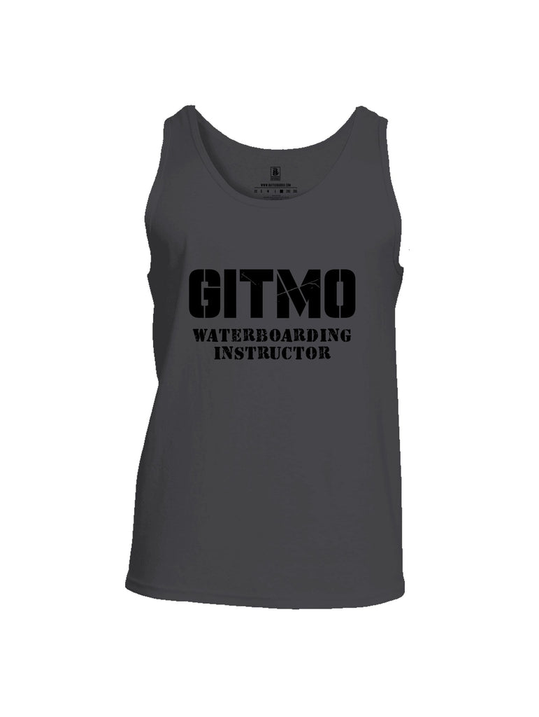 Battleraddle Gitmo Waterboarding Instructor Black Sleeves Men Cotton Cotton Tank Top