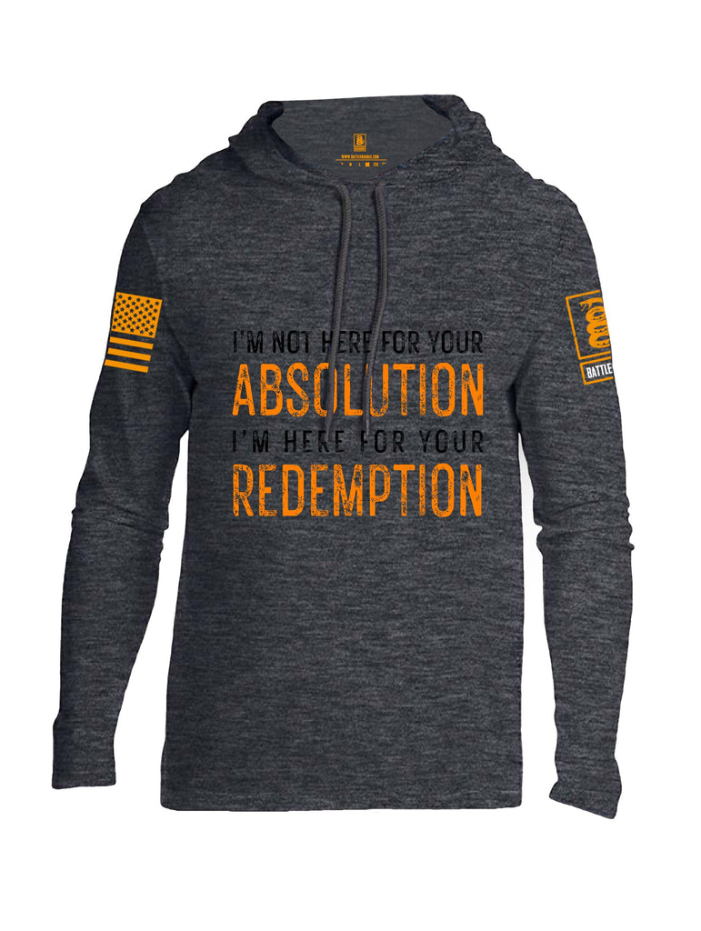 Battleraddle I'M Not Here For Your Absolution Orange Sleeves Men Cotton Thin Cotton Lightweight Hoodie