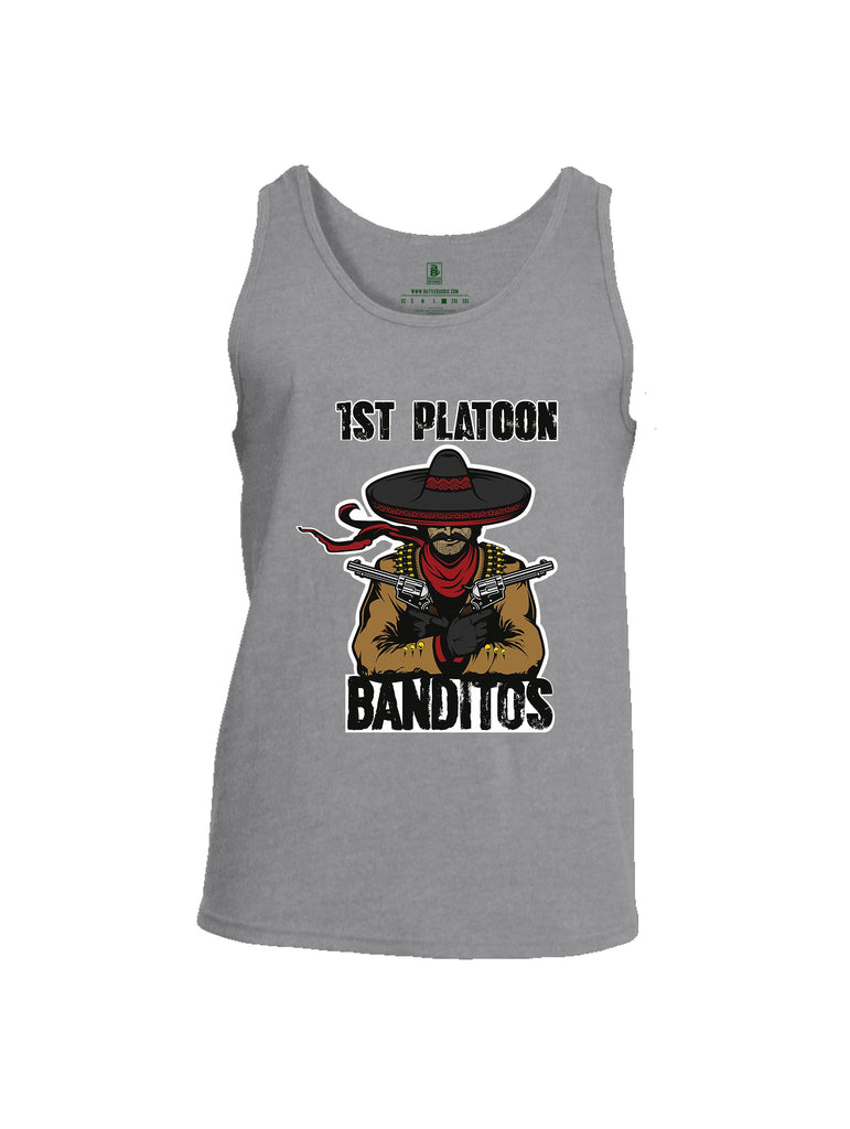 Battleraddle 1St Platoon Banditos Dark Green Sleeves Men Cotton Cotton Tank Top
