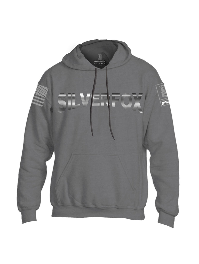 Battleraddle Silverfox  Grey Sleeves Uni Cotton Blended Hoodie With Pockets