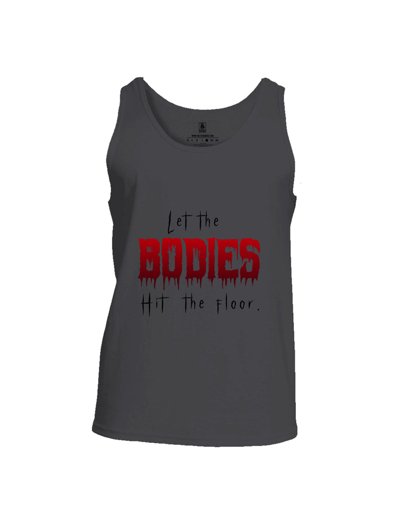 Battleraddle Let The Bodies Hit The Floor  Black Sleeves Men Cotton Cotton Tank Top