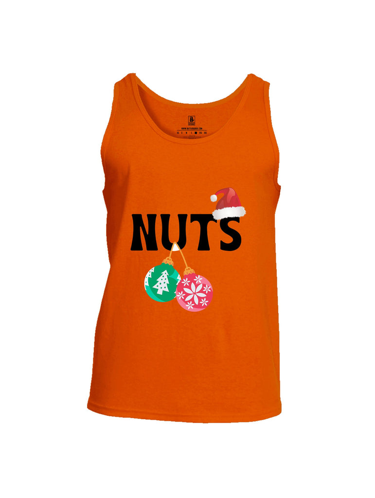 Battleraddle Nuts Christmas Black Sleeves Men Cotton Cotton Tank Top