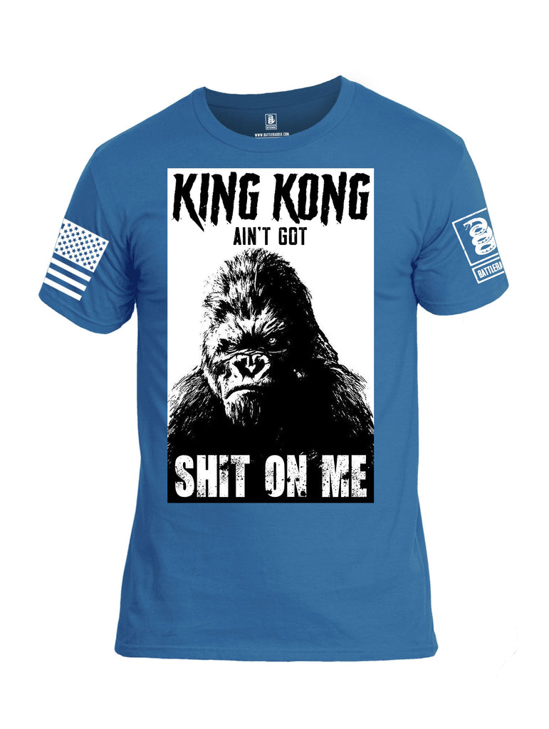 Battleraddle King Kong Ain'T Got Shit On Me White Sleeves Men Cotton Crew Neck T-Shirt