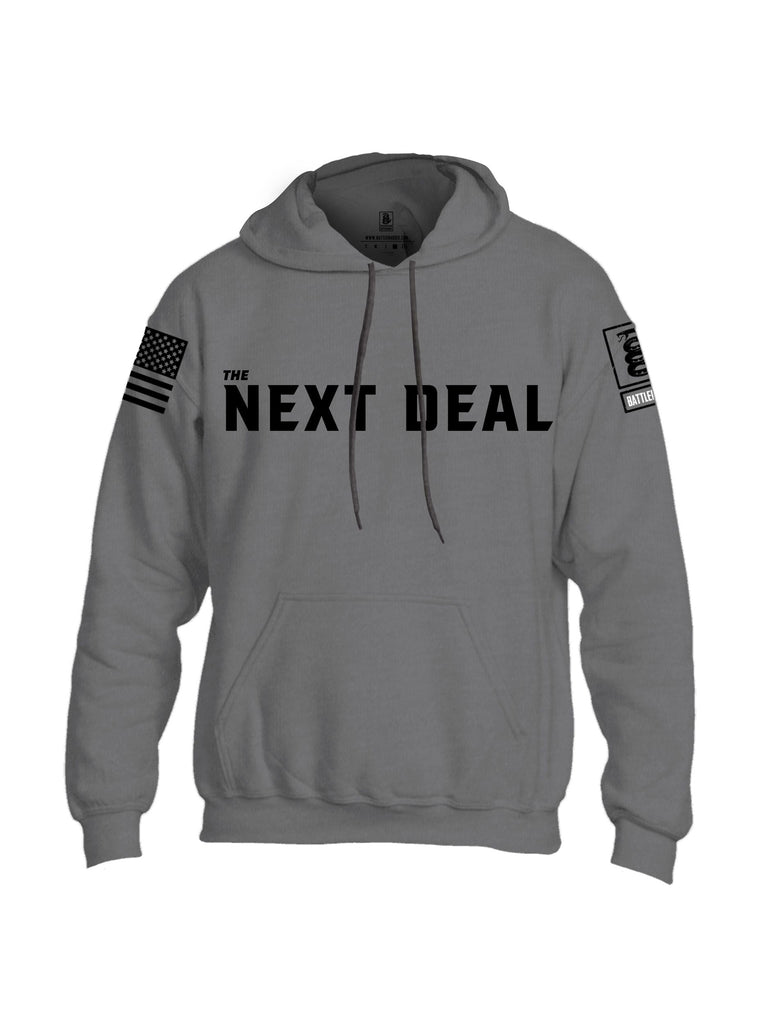 Battleraddle The Next Deal Black Sleeves Uni Cotton Blended Hoodie With Pockets