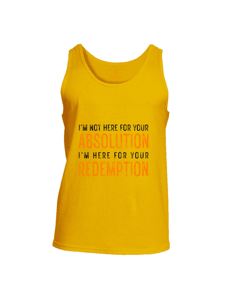 Battleraddle I'M Not Here For Your Absolution Orange Sleeves Men Cotton Cotton Tank Top