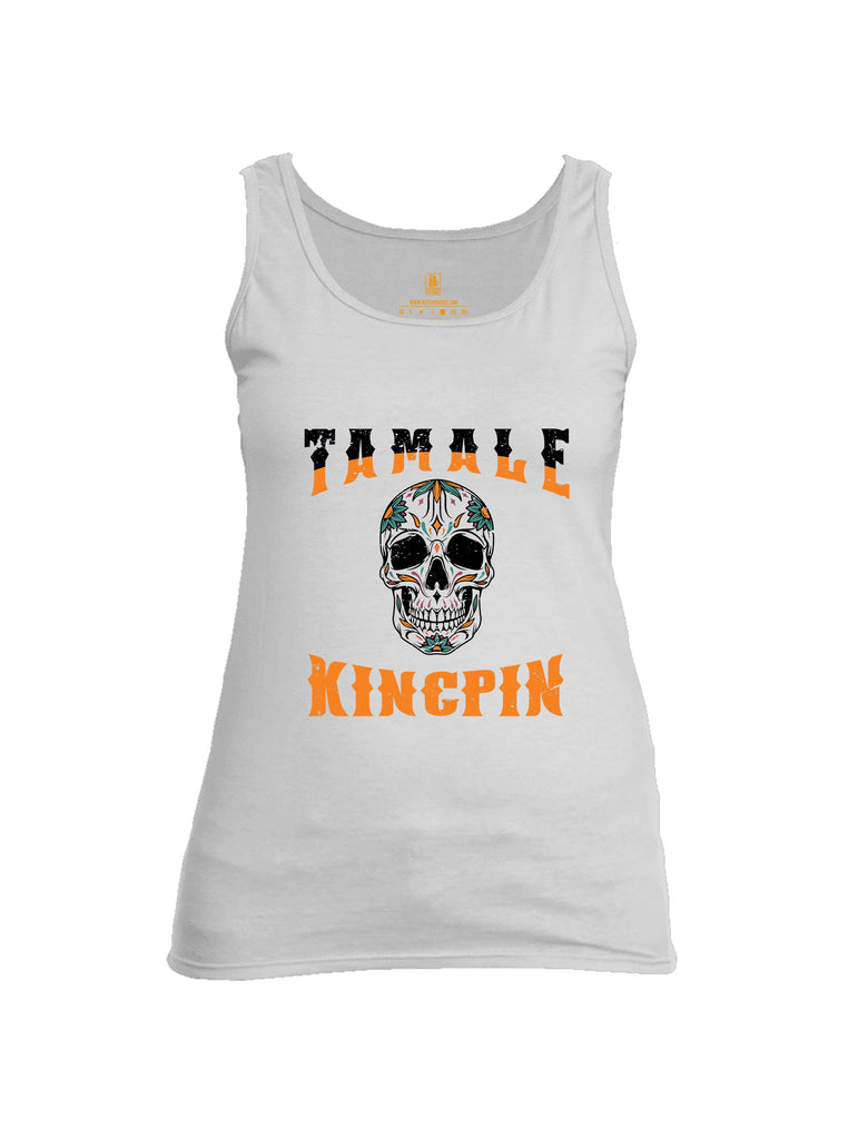 Battleraddle Tamale Kingpin Orange Sleeves Women Cotton Cotton Tank Top