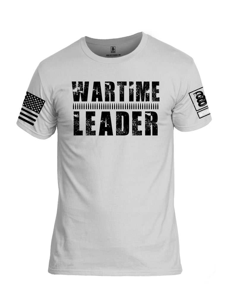 Battleraddle Wartime Leader  Black Sleeves Men Cotton Crew Neck T-Shirt