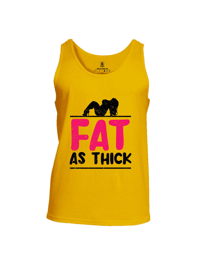 Battleraddle Fat As Thick Black Sleeves Men Cotton Cotton Tank Top