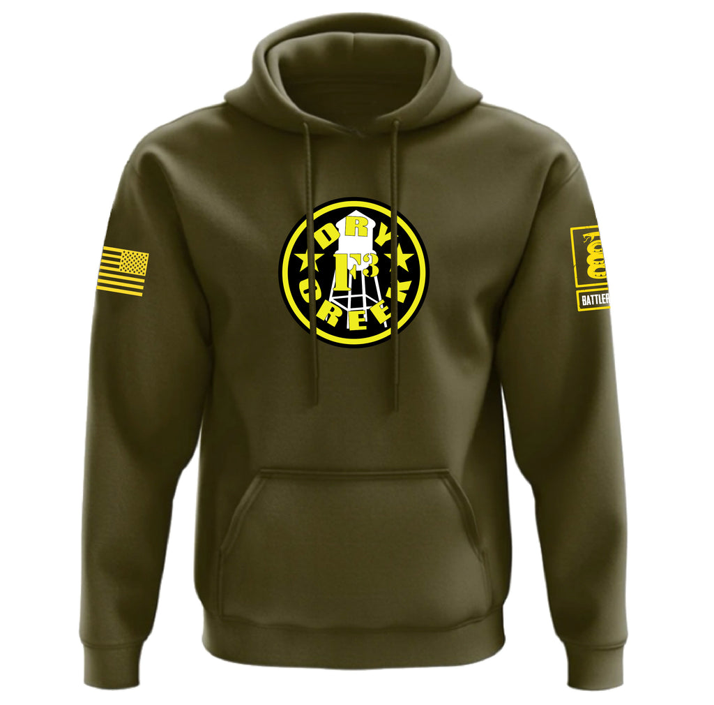 Battleraddle F3 Drycreek Yellow Sleeve Mens Workout Group Blended Hoodie Limited Edition