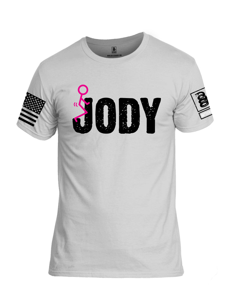 Battleraddle F Jody Black Sleeves Men Cotton Crew Neck T-Shirt