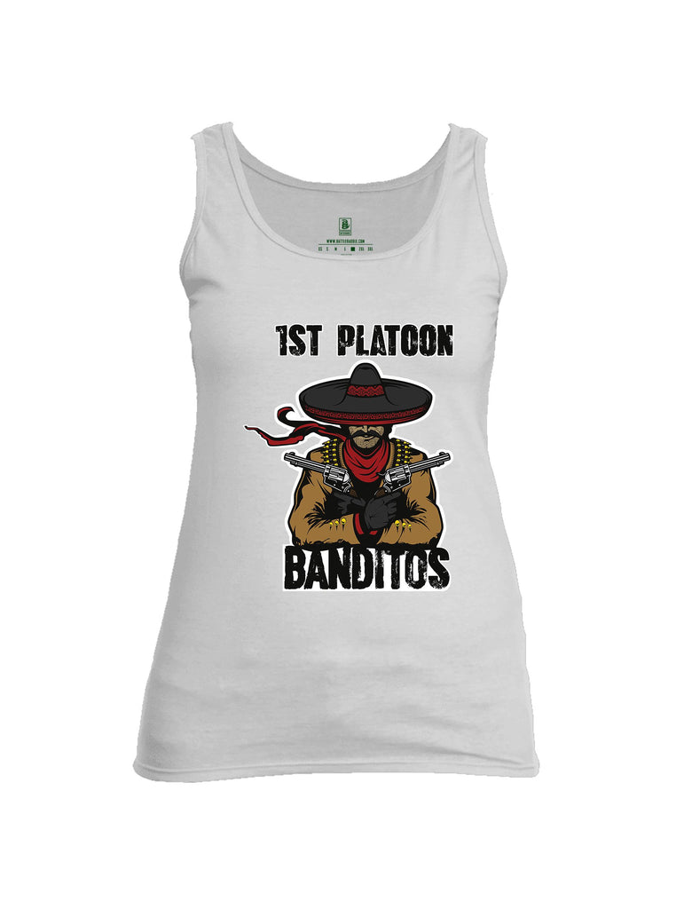 Battleraddle 1St Platoon Banditos Dark Green Sleeves Women Cotton Cotton Tank Top