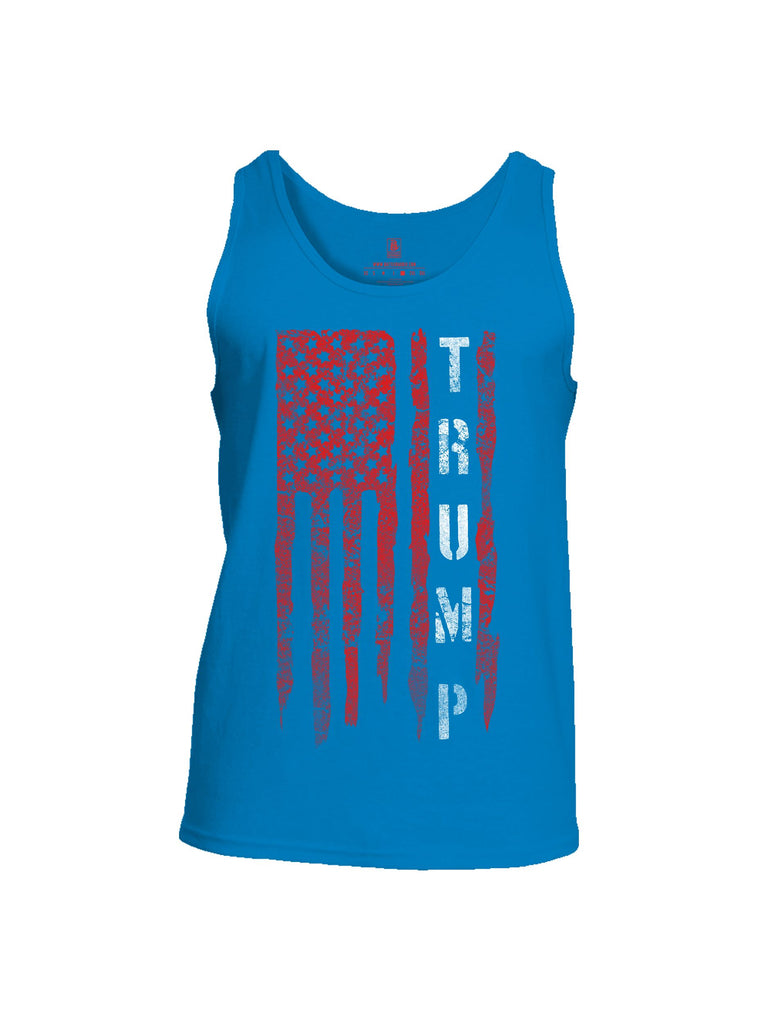 Battleraddle Trump Flag Red Sleeves Men Cotton Cotton Tank Top