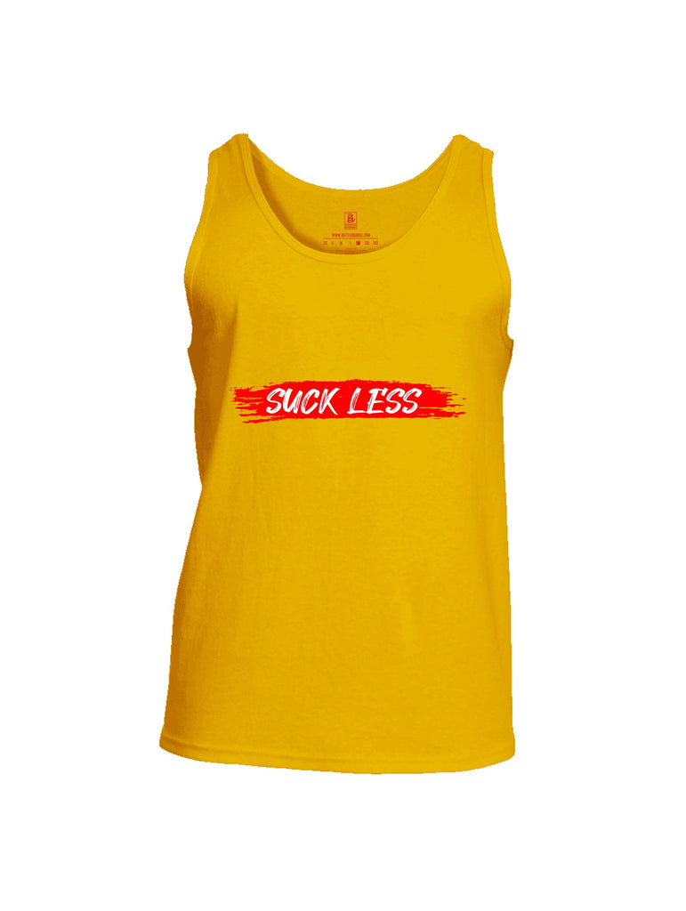 Battleraddle Suck Less Red Sleeves Men Cotton Cotton Tank Top