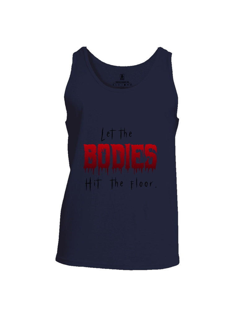 Battleraddle Let The Bodies Hit The Floor  Black Sleeves Men Cotton Cotton Tank Top