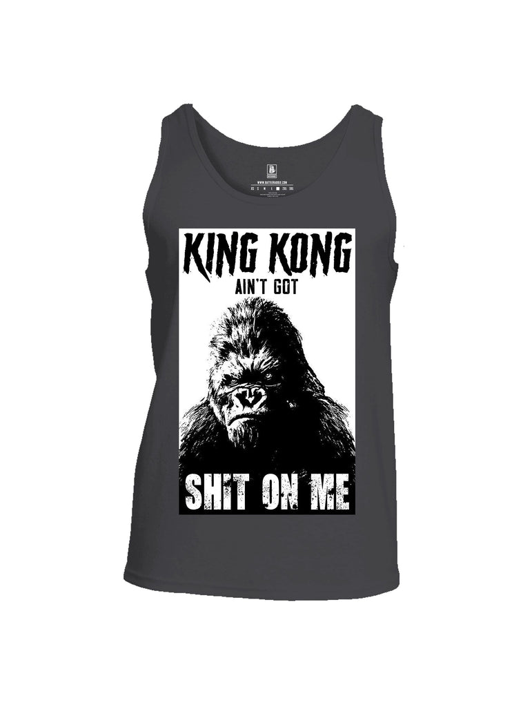 Battleraddle King Kong Ain'T Got Shit On Me White Sleeves Men Cotton Cotton Tank Top