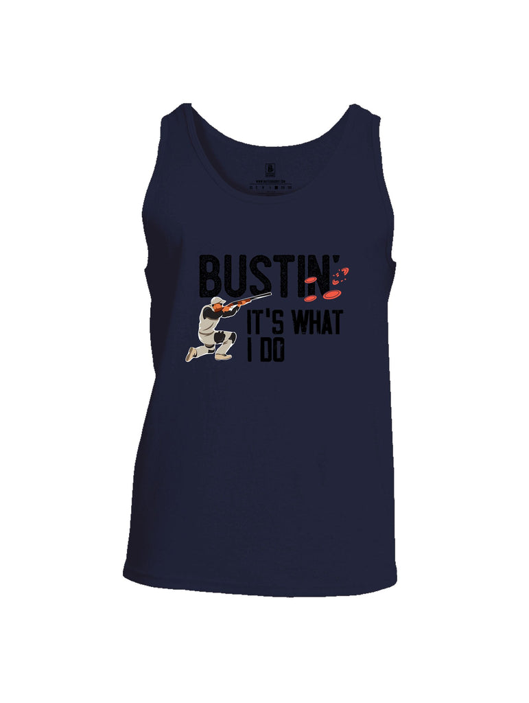 Battleraddle Bustin Clays Black Sleeves Men Cotton Cotton Tank Top