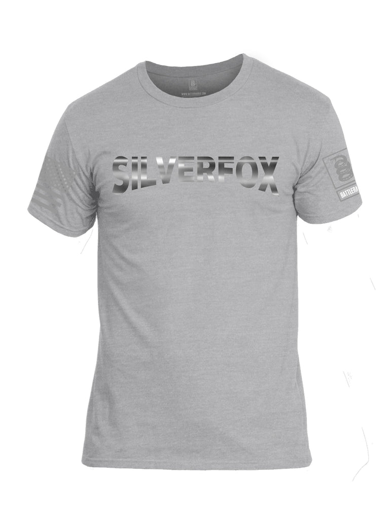 Battleraddle Silverfox  Grey Sleeves Men Cotton Crew Neck T-Shirt