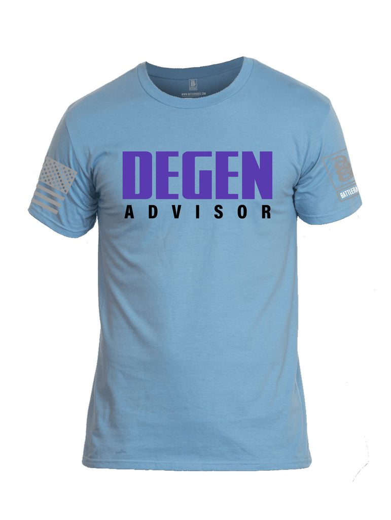 Battleraddle Degen Advisor Grey Sleeves Men Cotton Crew Neck T-Shirt