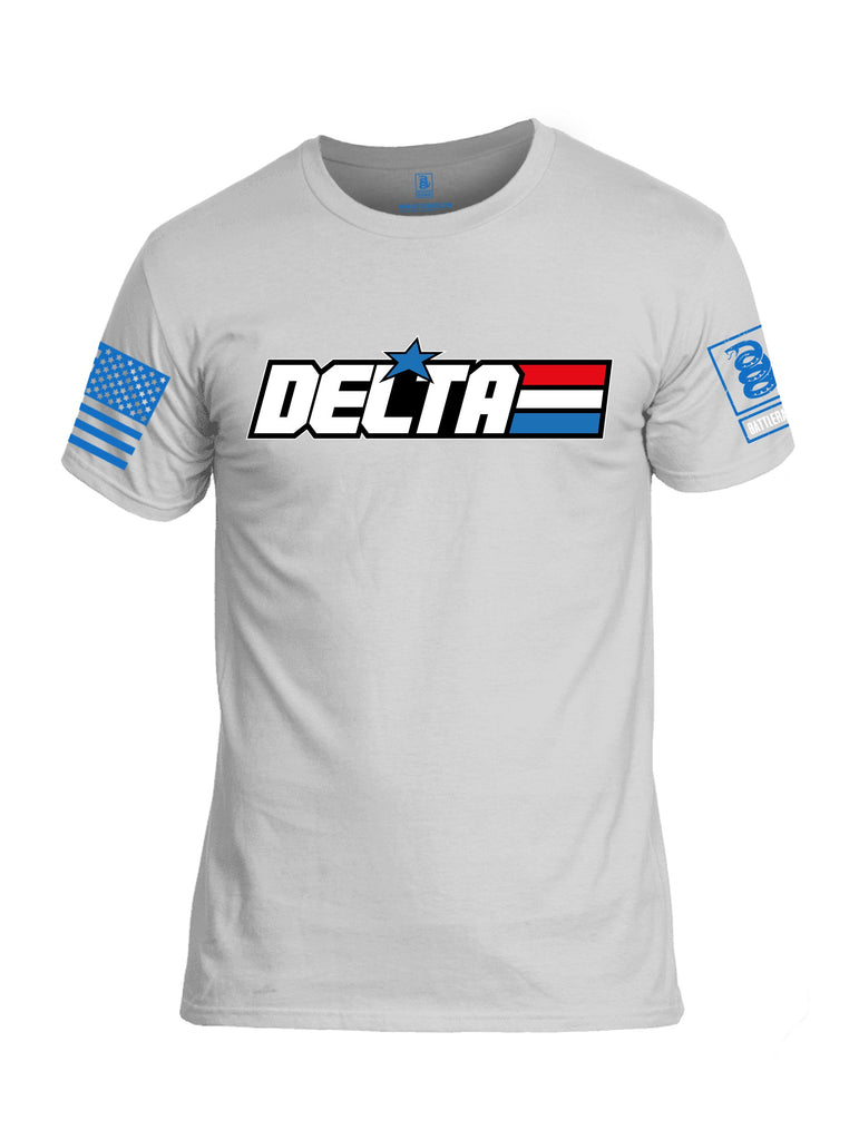 Battleraddle Delta Gi Joe Mid Blue Sleeves Men Cotton Crew Neck T-Shirt