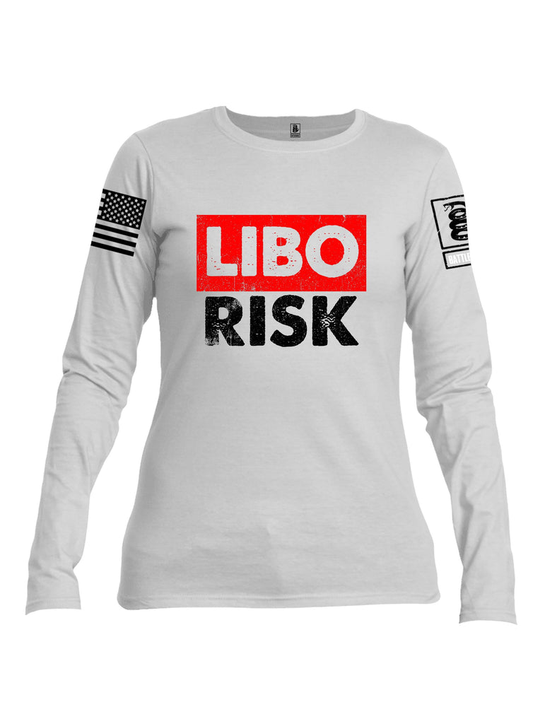 Battleraddle Libo Risk Black Sleeves Women Cotton Crew Neck Long Sleeve T Shirt