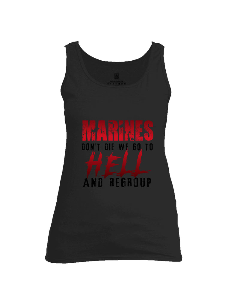 Battleraddle Marines Dont Die  Black Sleeves Women Cotton Cotton Tank Top