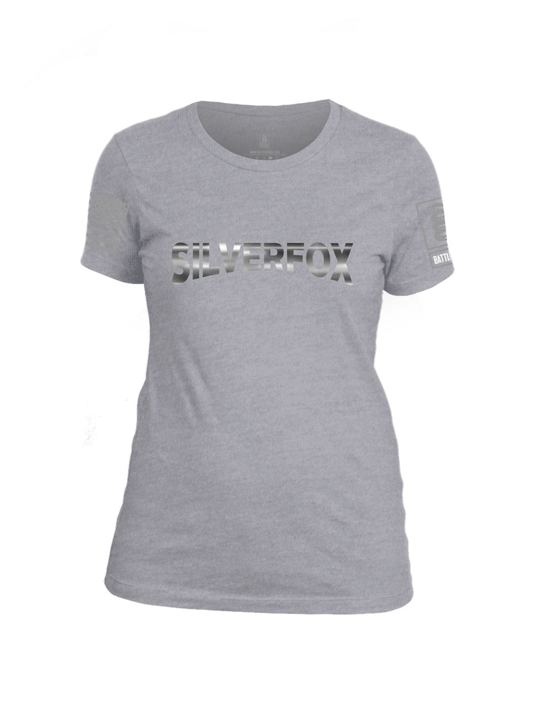 Battleraddle Silverfox  Grey Sleeves Women Cotton Crew Neck T-Shirt